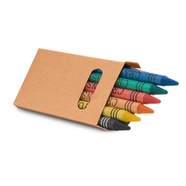 91754-Caja con 6 lápices de cera