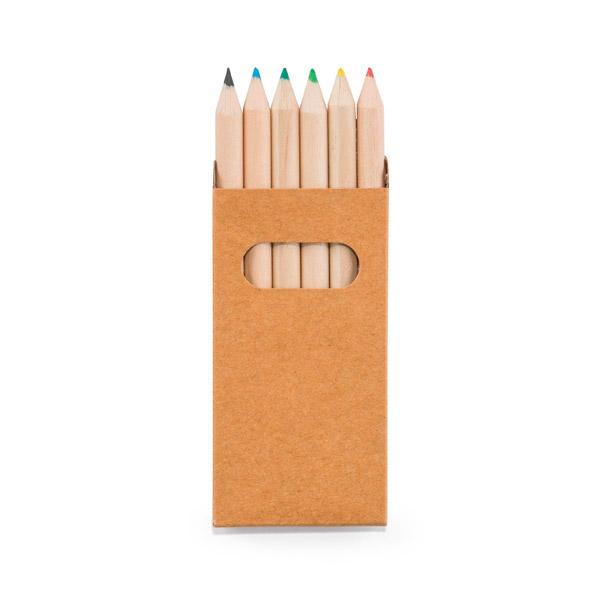 Caja con 6 lápices de color